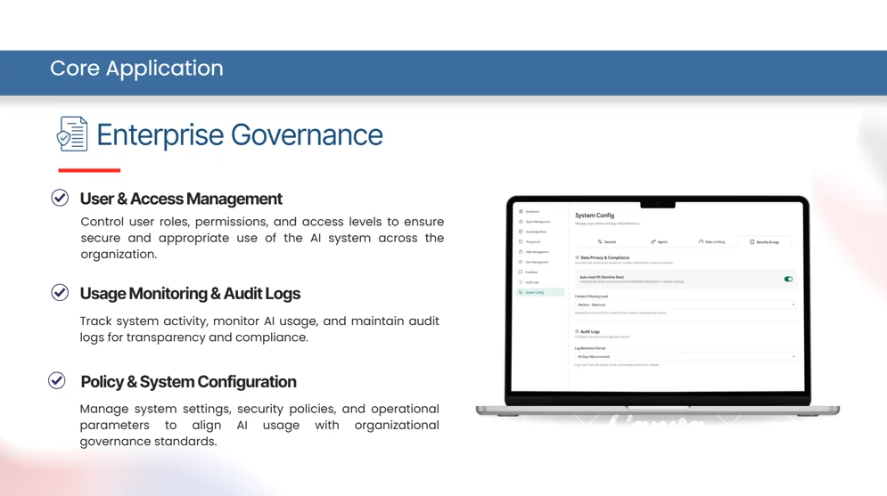 System Config — Data Privacy & Compliance และ Audit Logs